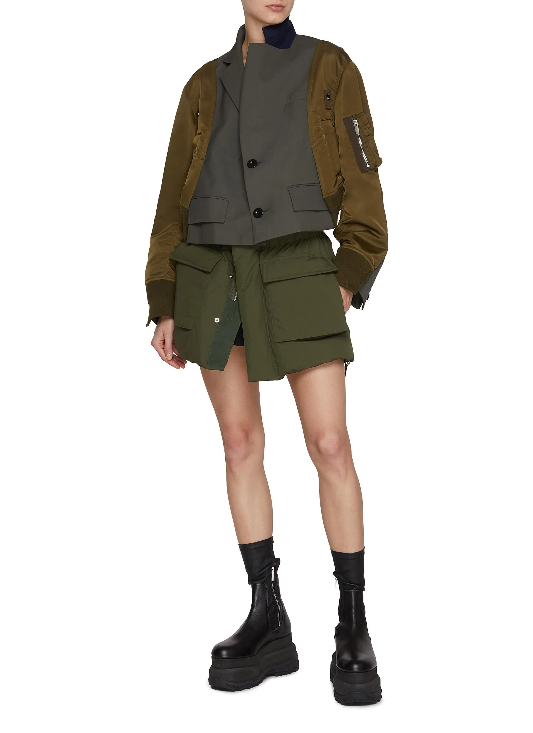 -----------SACAI ---- ------------ ----Puffer Padded Shorts --