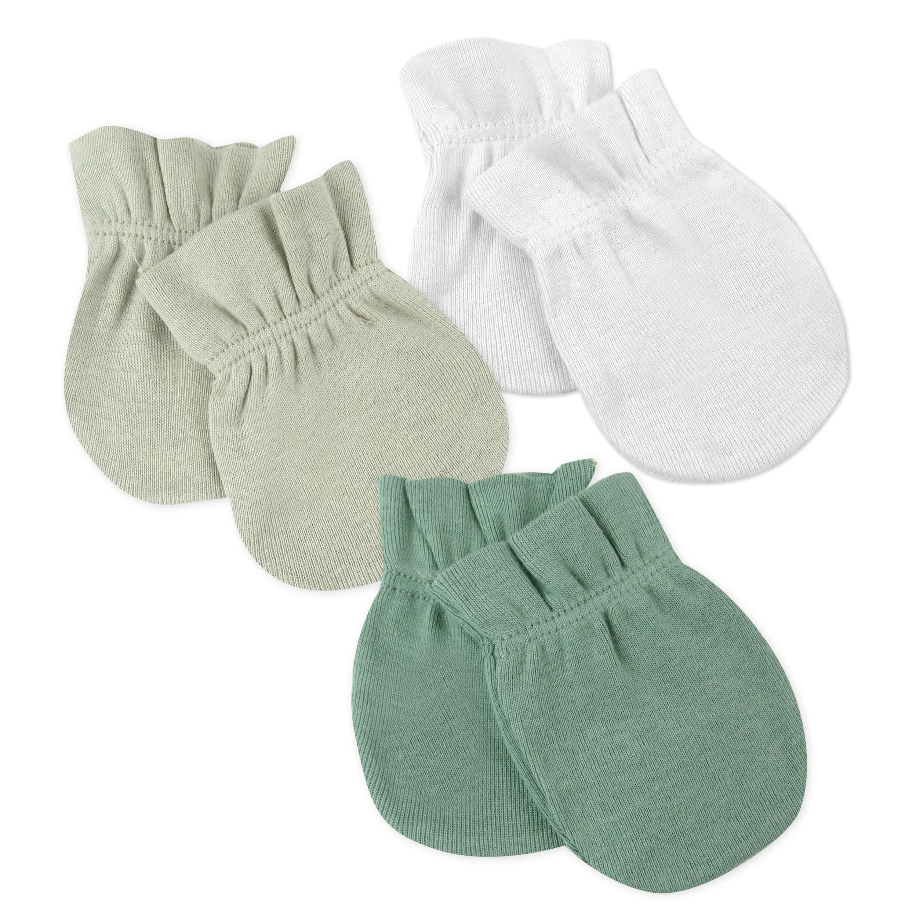 3-Pack Organic Cotton Mitts