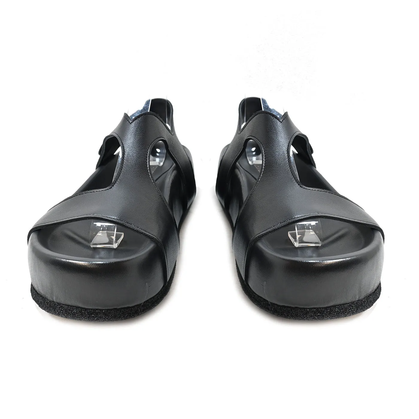 AIDA 03 - sandals leather BLACK