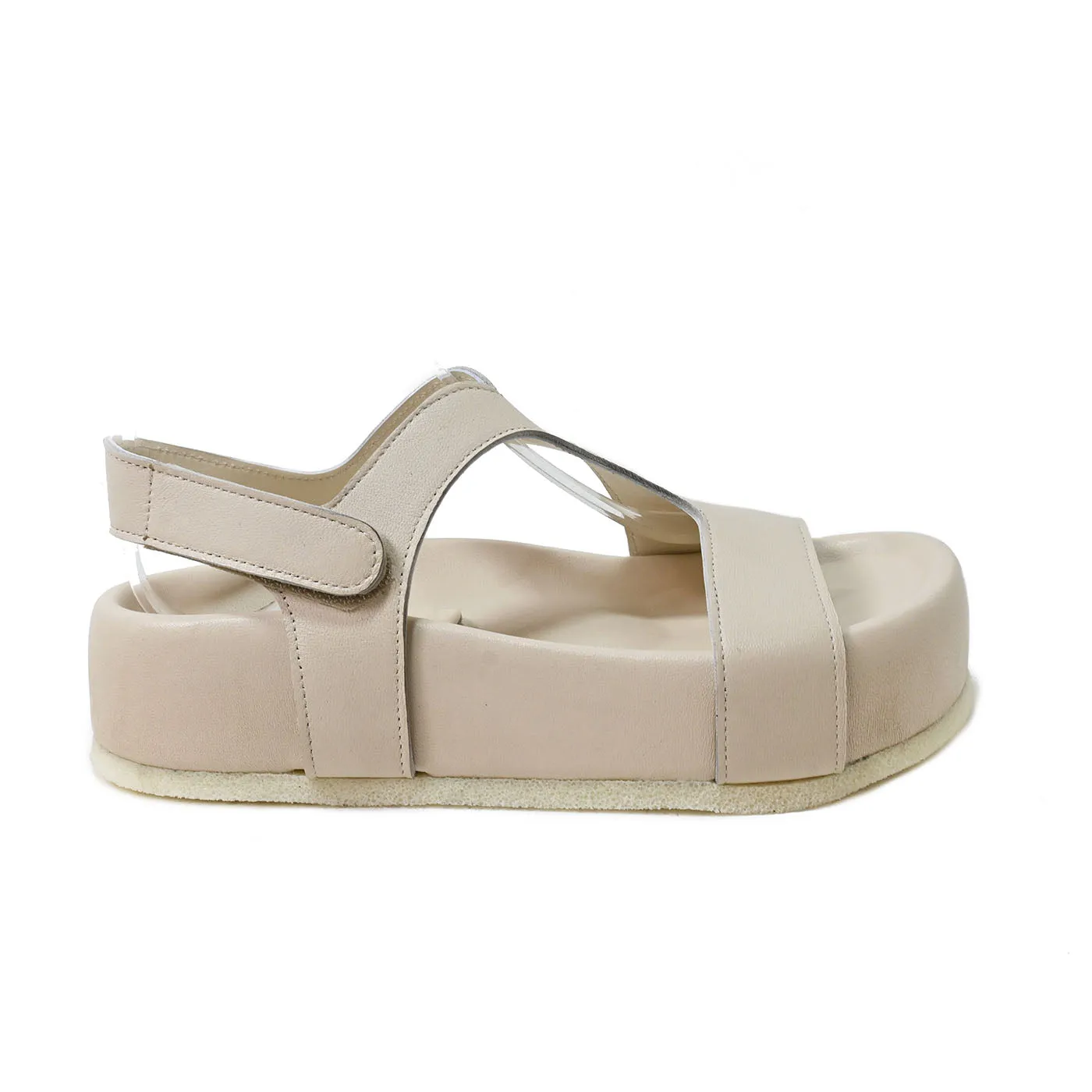 AIDA 03 - sandals leather CREAM