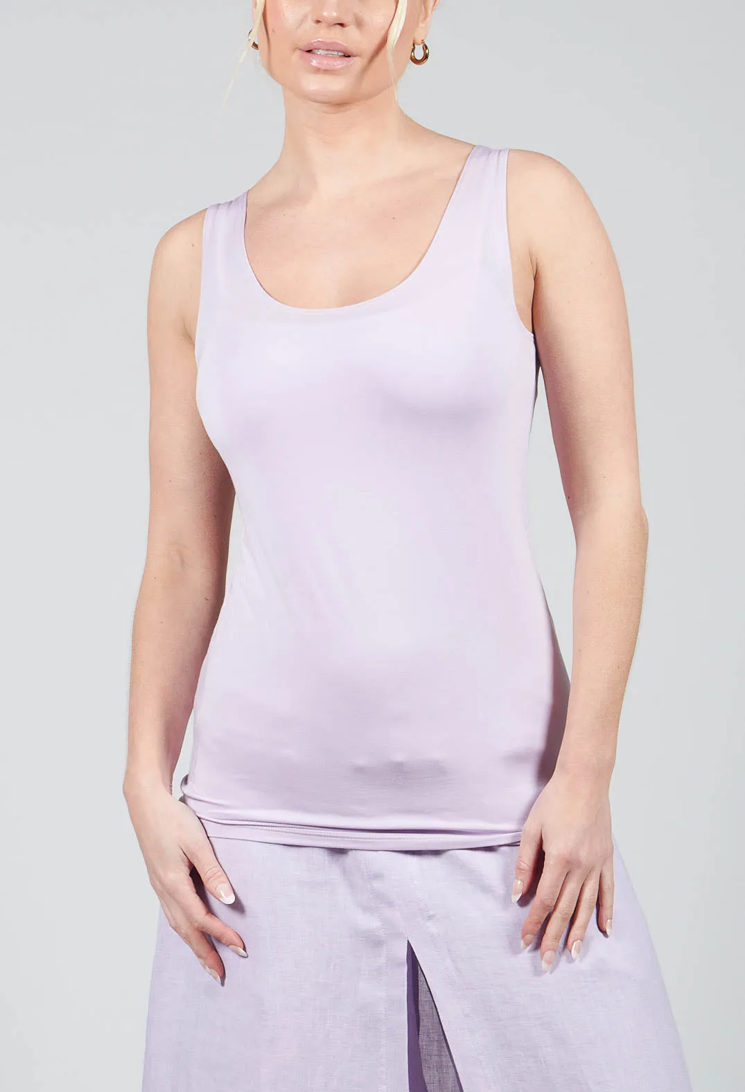 Anais T-Shirt Vest in Lilac