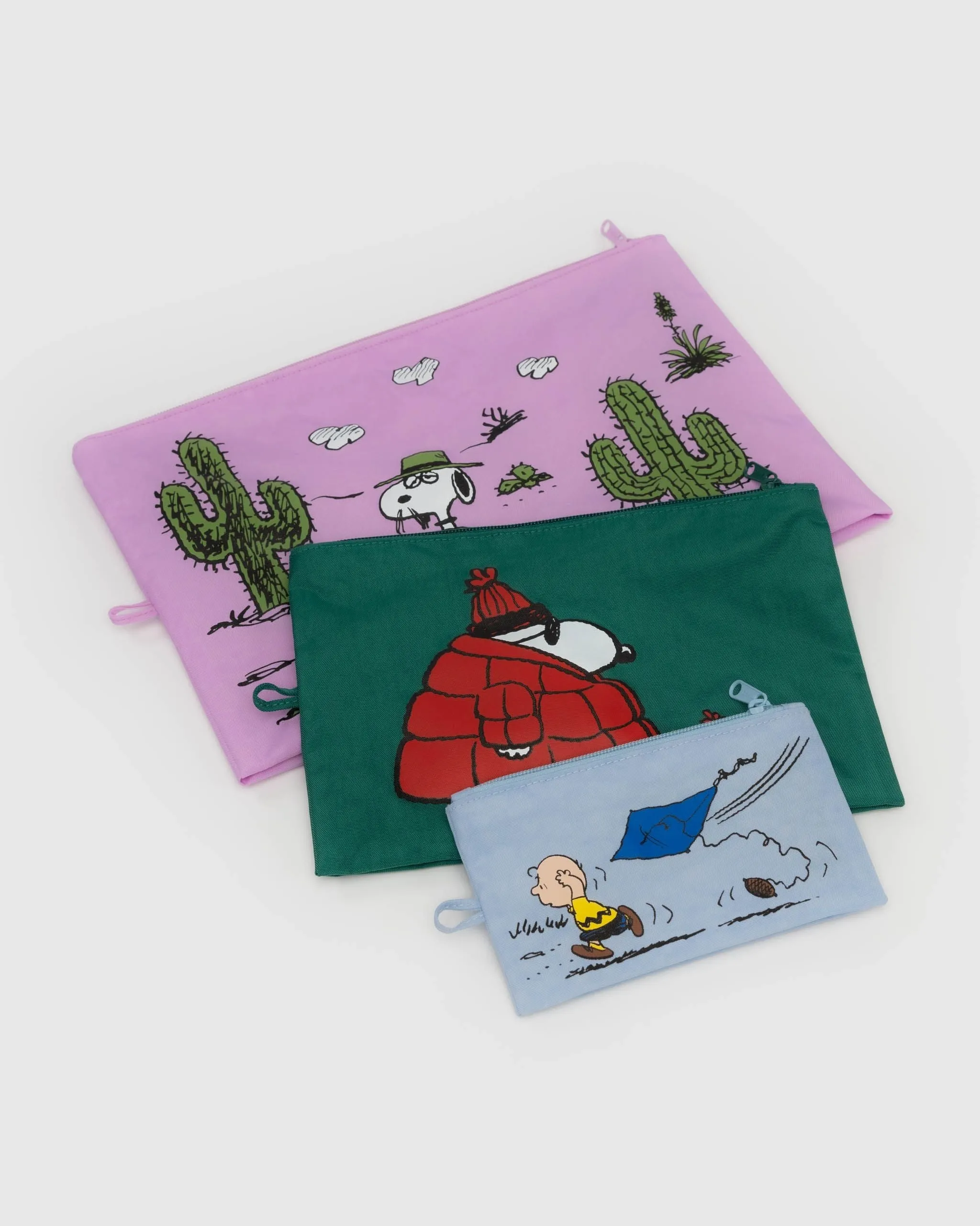 Baggu Go Pouch Set - Peanuts