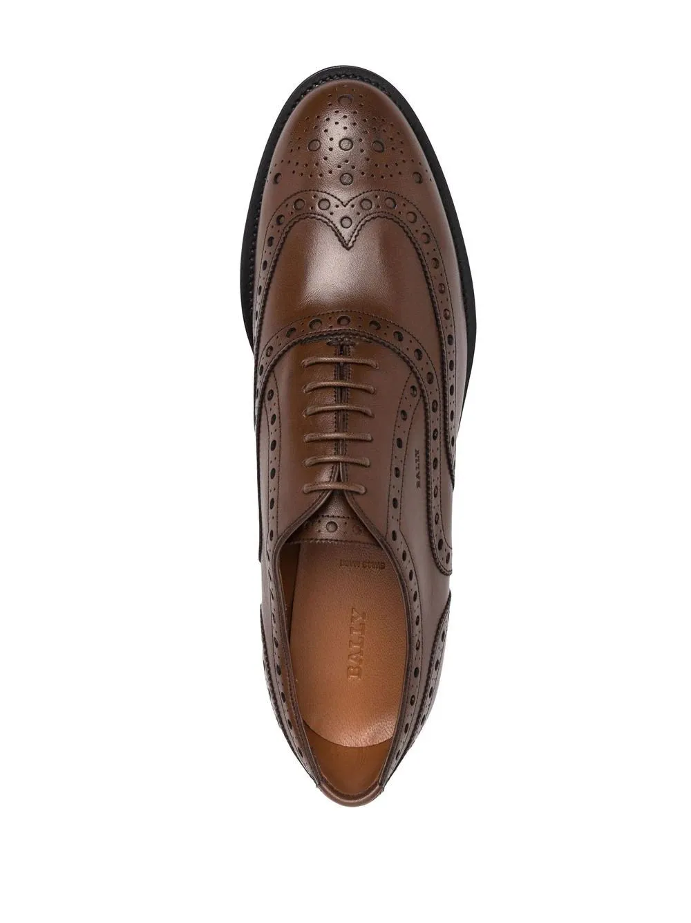 Bally Men's Brogues In Tobacco