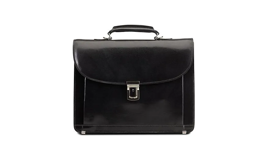 Baron Classic Leather Briefcase