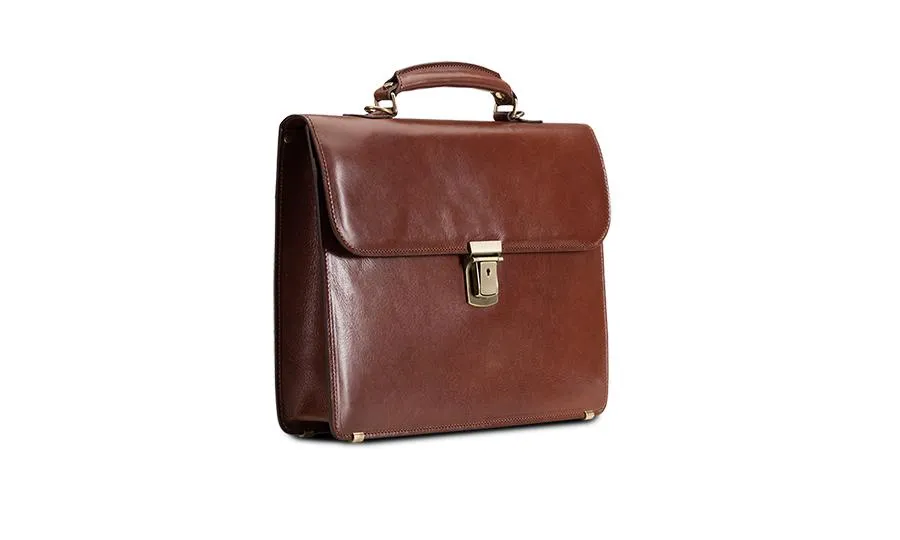 Baron Small Leather Briefcase