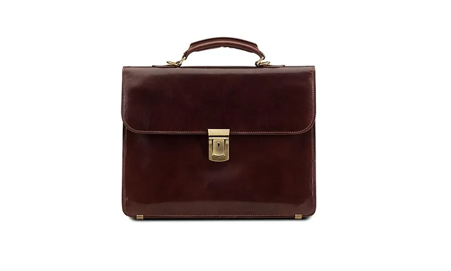 Baron Small Leather Briefcase