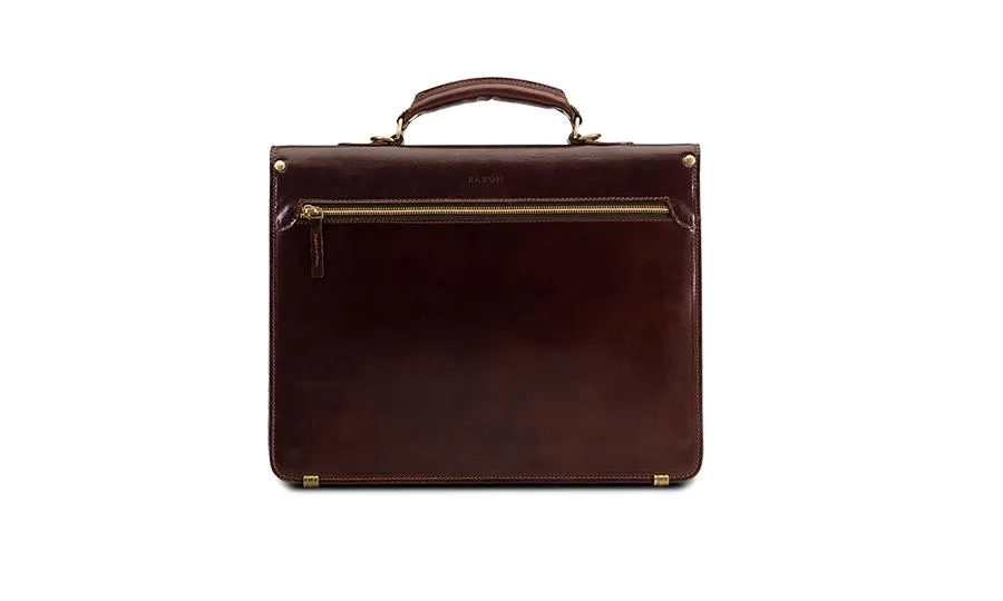 Baron Small Leather Briefcase