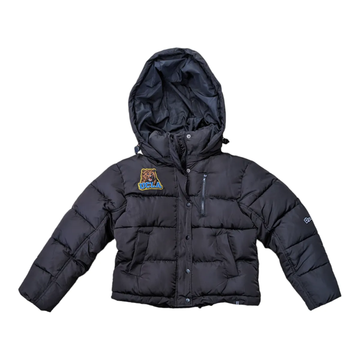 Bear UCLA Puffer Jacket Hood Black