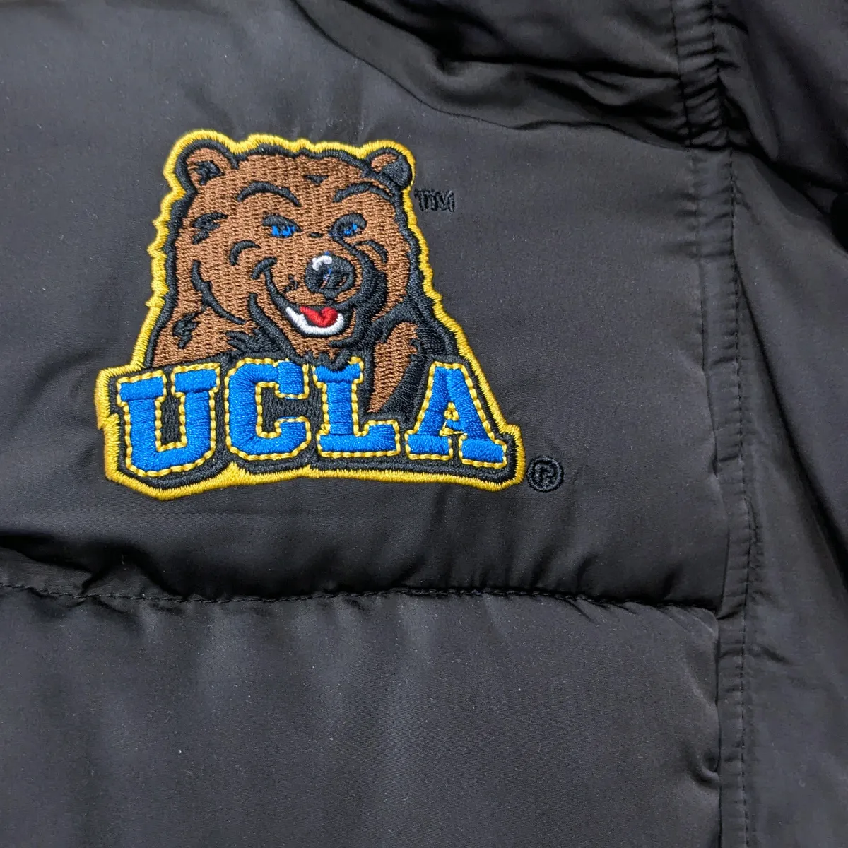 Bear UCLA Puffer Jacket Hood Black