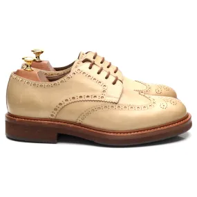 Beige Leather Derby Brogues UK 8 EU 42