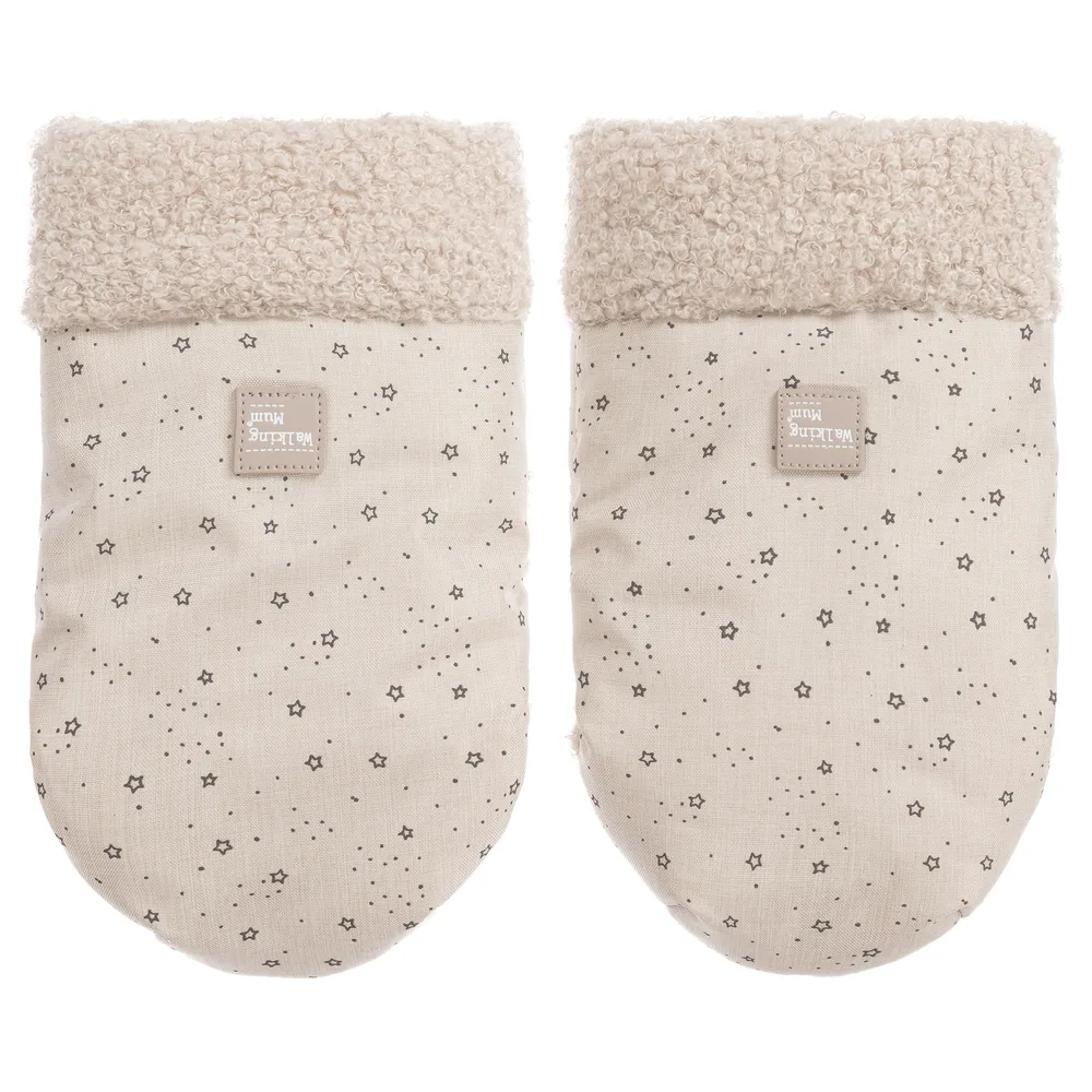 Beige Stroller Mittens