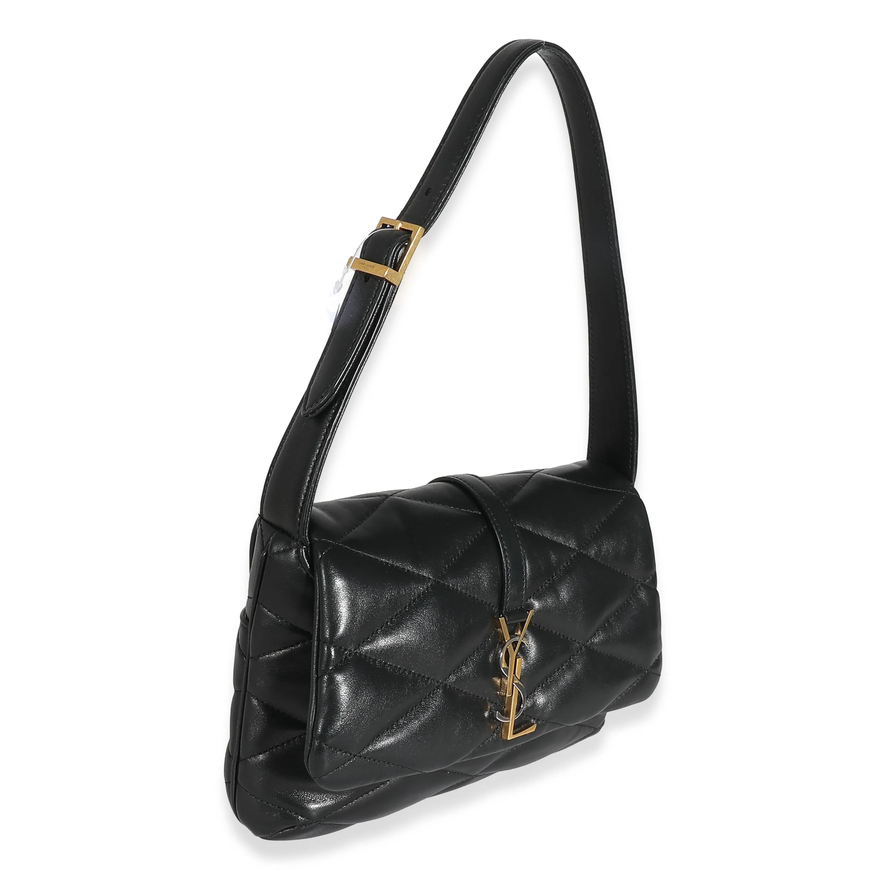 Black Quilted Lambskin Le 57 Hobo