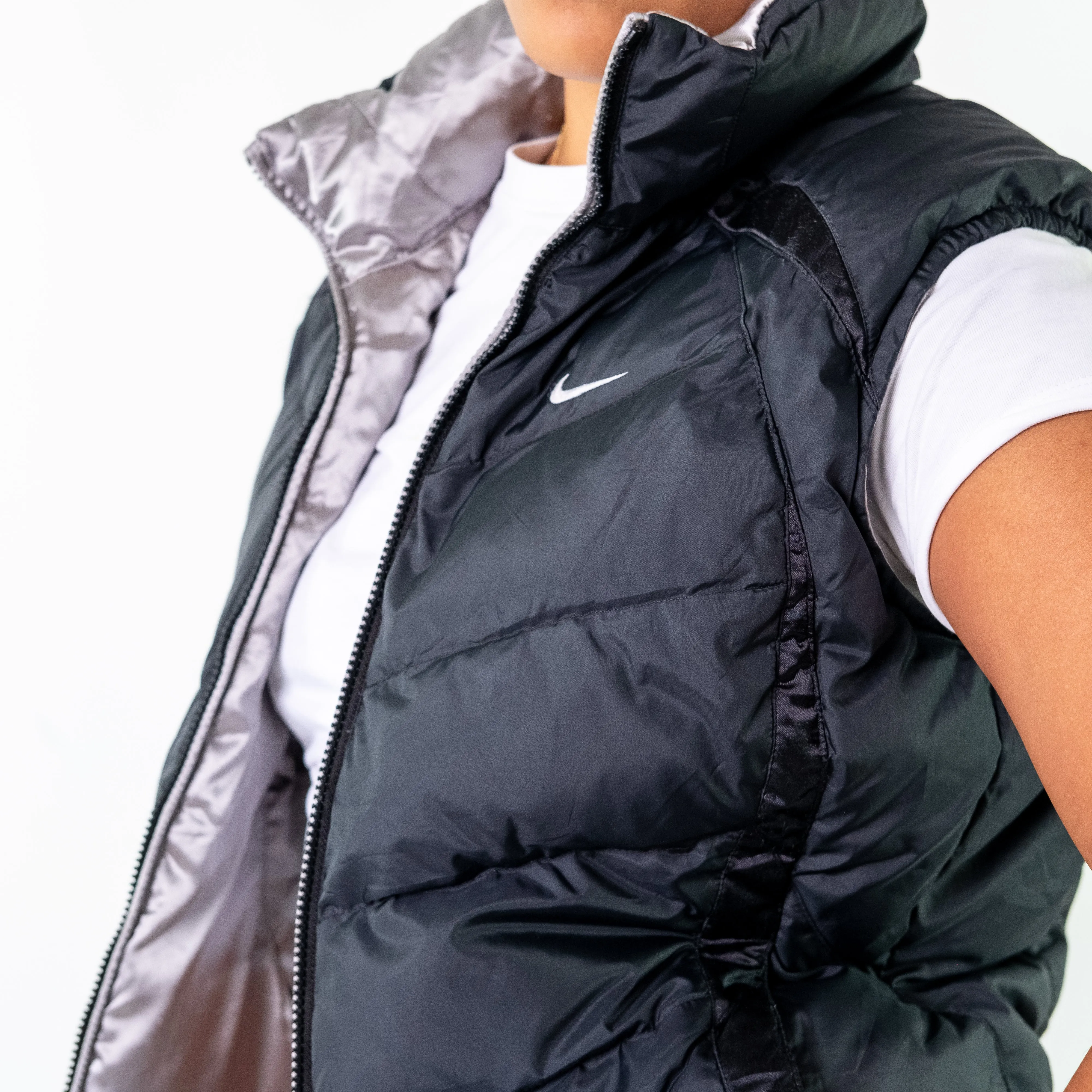 Black y2ks Nike Reversible Gilet (S)