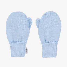 Blue Twiddle Knitted Baby Mittens