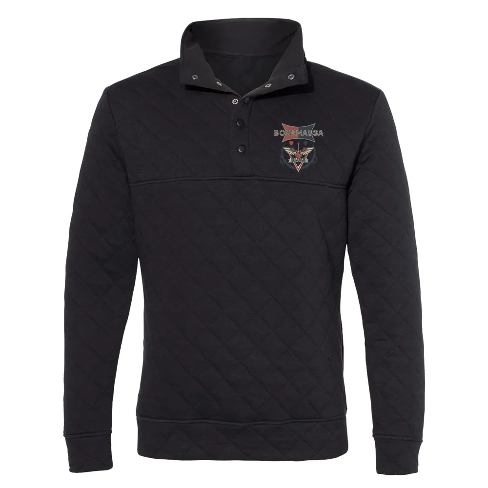 Blues Emblem Quilted Snap Pullover (Men)