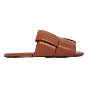 BOTTEGA VENETA Patch Flat Sandals - Brown