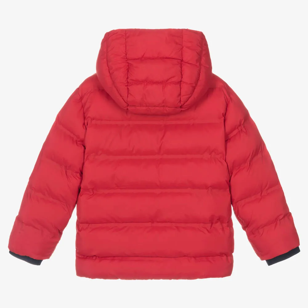 Boys Red Puffer Jacket