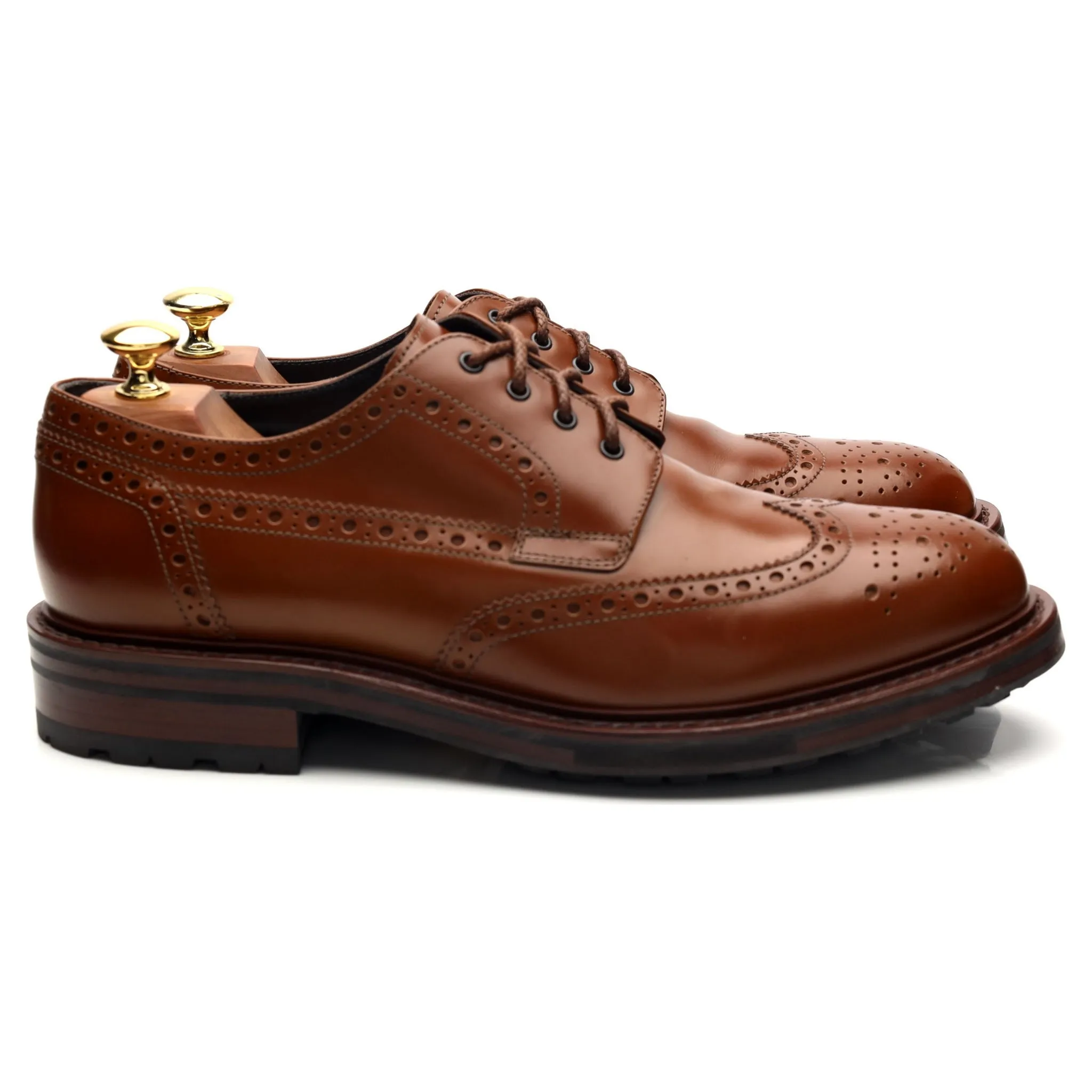 Brown Leather Derby Brogues UK 9 EU 43