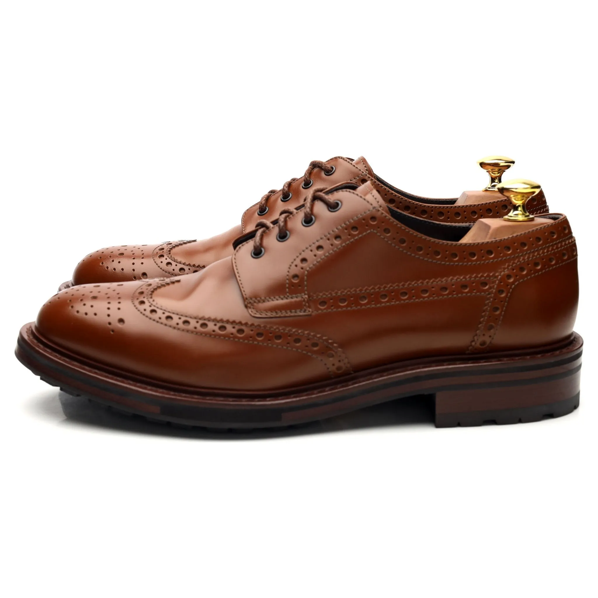 Brown Leather Derby Brogues UK 9 EU 43