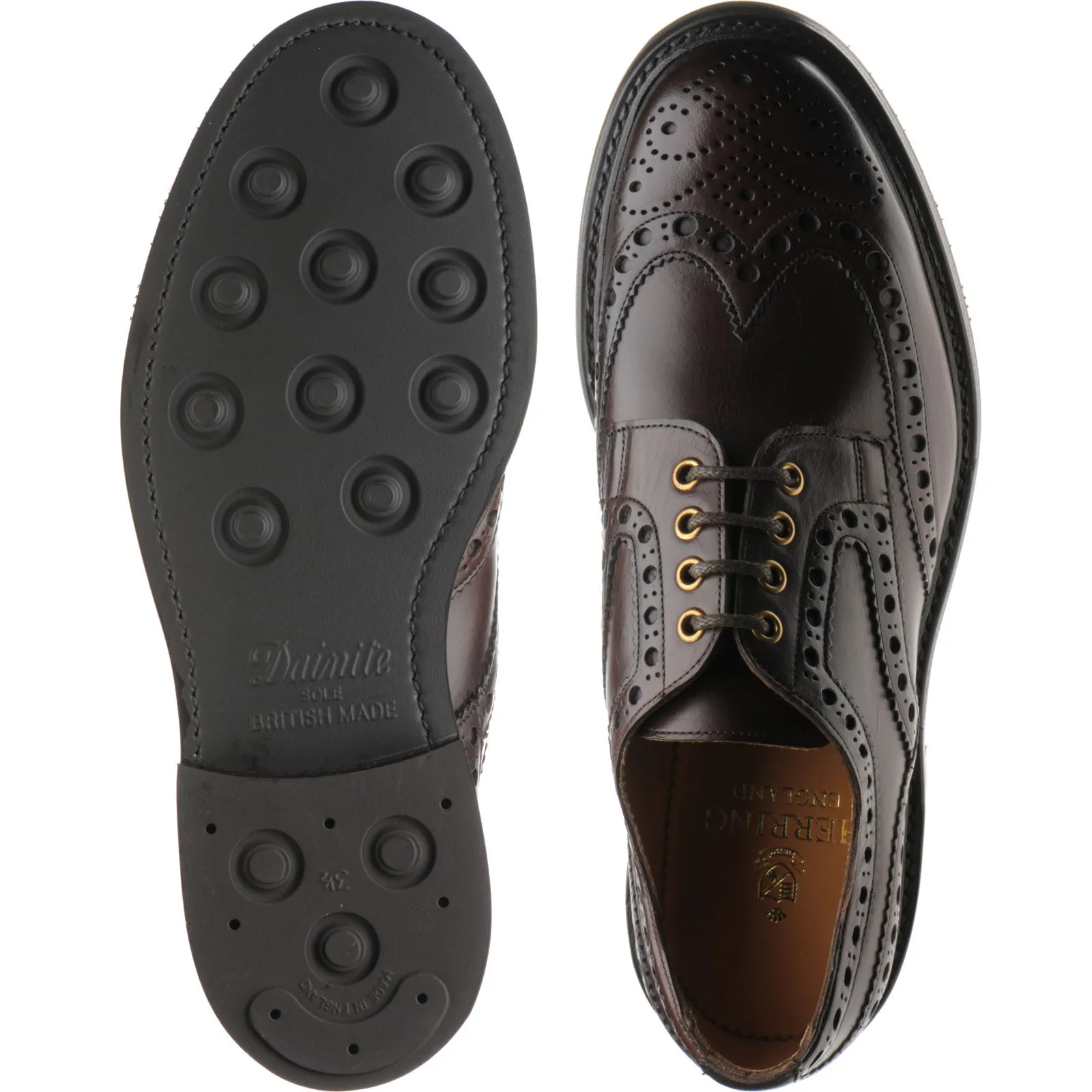 Burford R rubber-soled brogues