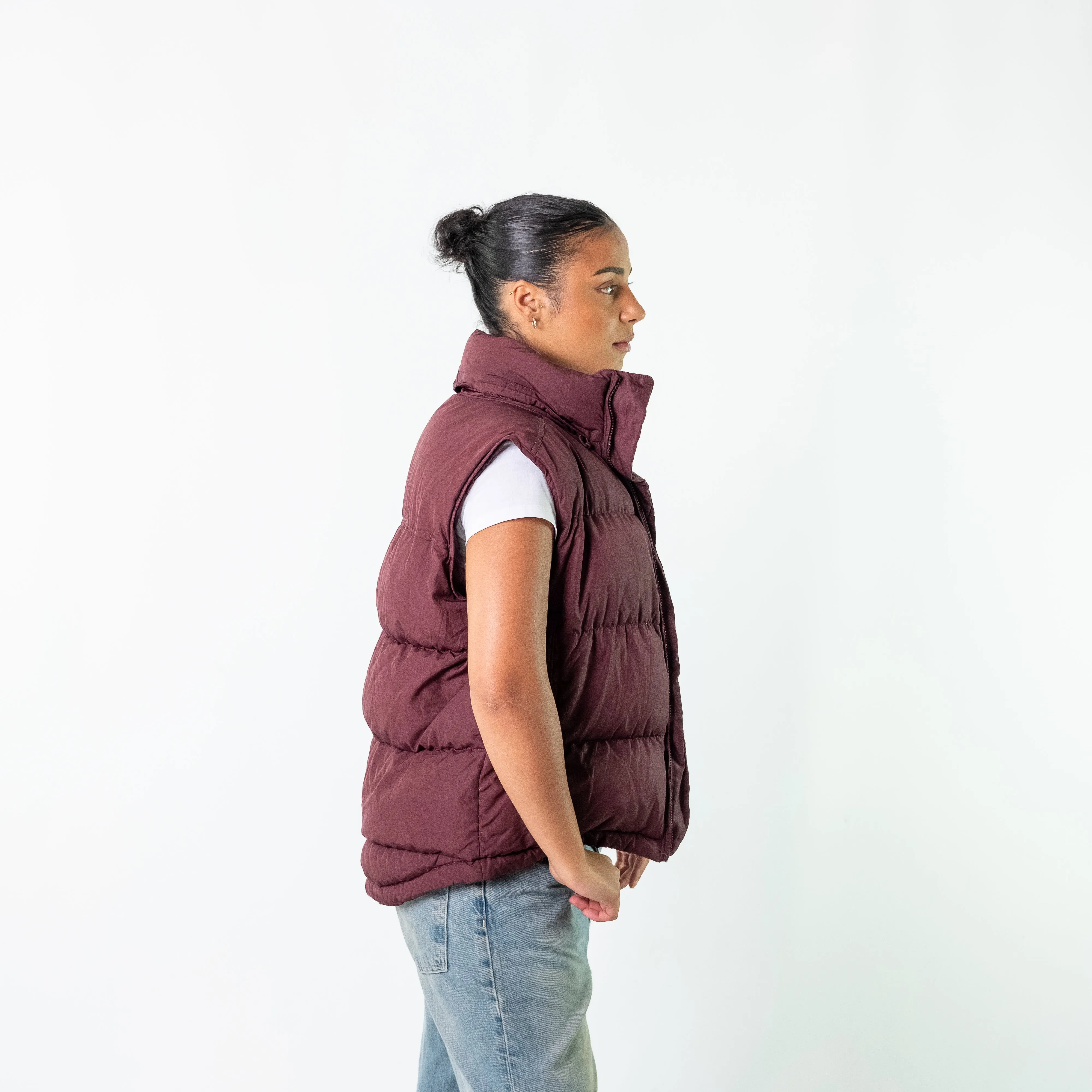 Burgundy Red 90s Nike Gilet (S)