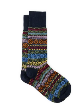 BURLINGTON  Printed wool socks - Blue