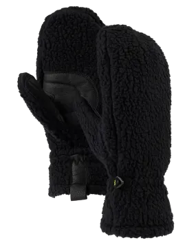 Burton Women's Stovepipe Fleece Mittens - True Black Heather | Shop Gloves & Mittens at Trojan Wake Ski Snow & Snow 