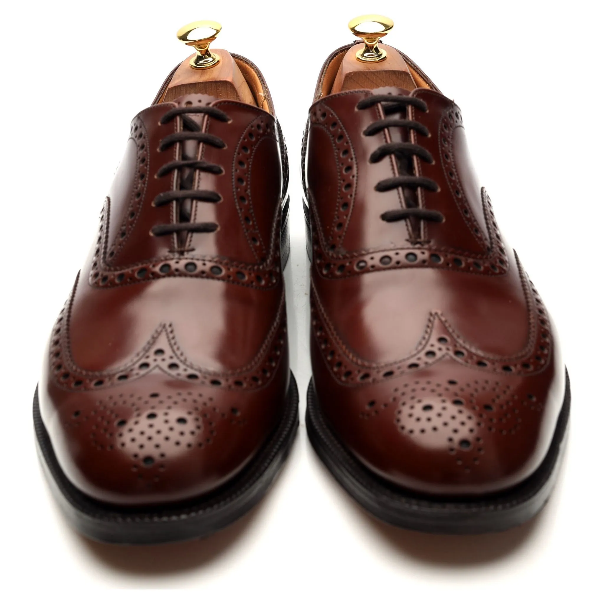 'Burwood' Brown Leather Oxford Brogues UK 10.5 F