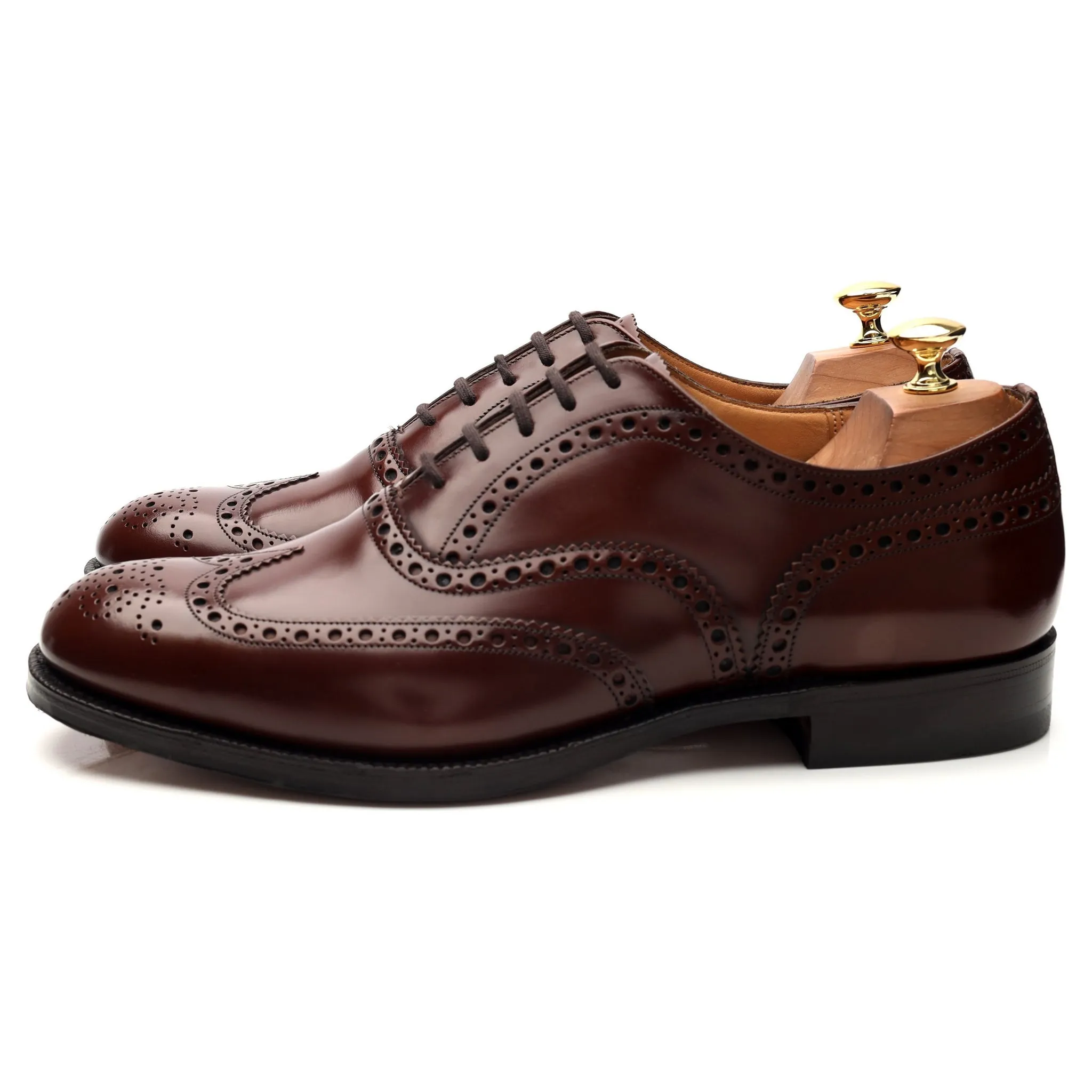 'Burwood' Brown Leather Oxford Brogues UK 10.5 F