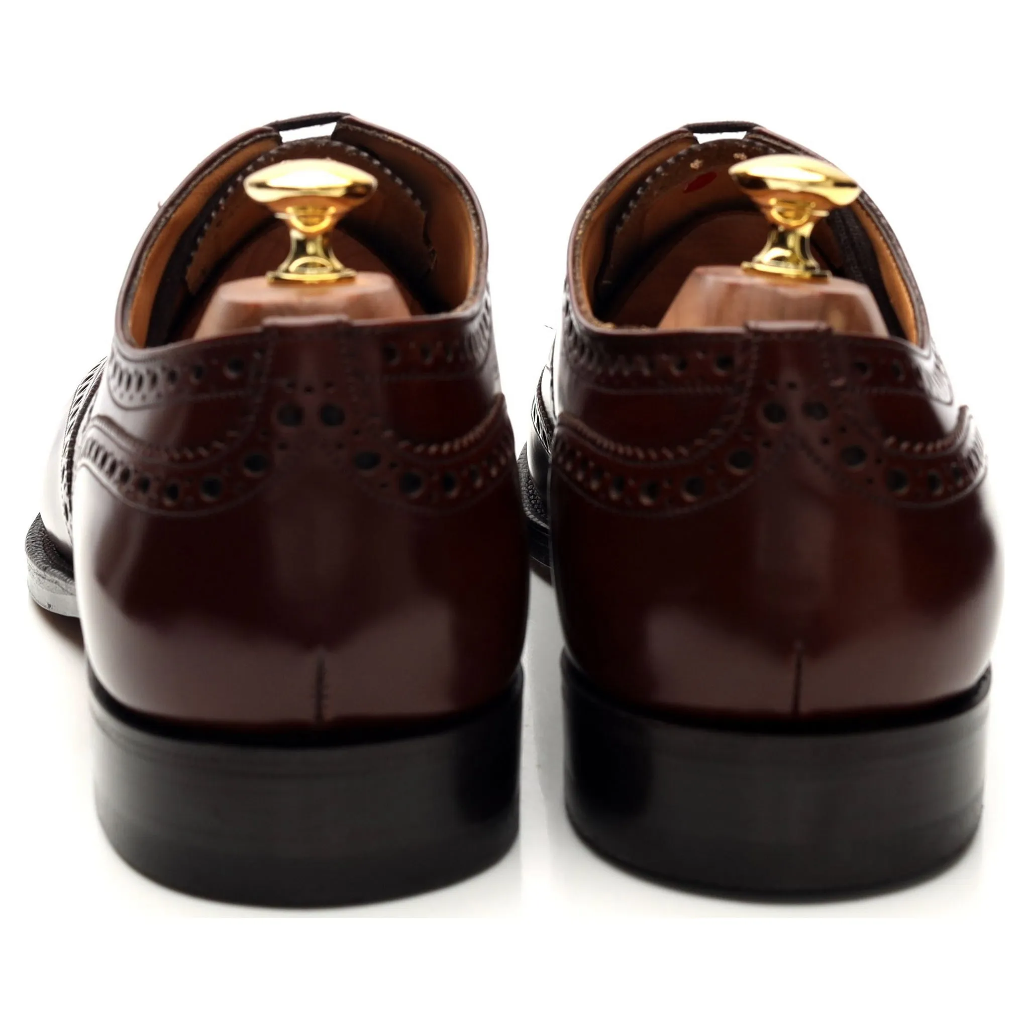 'Burwood' Brown Leather Oxford Brogues UK 10.5 F