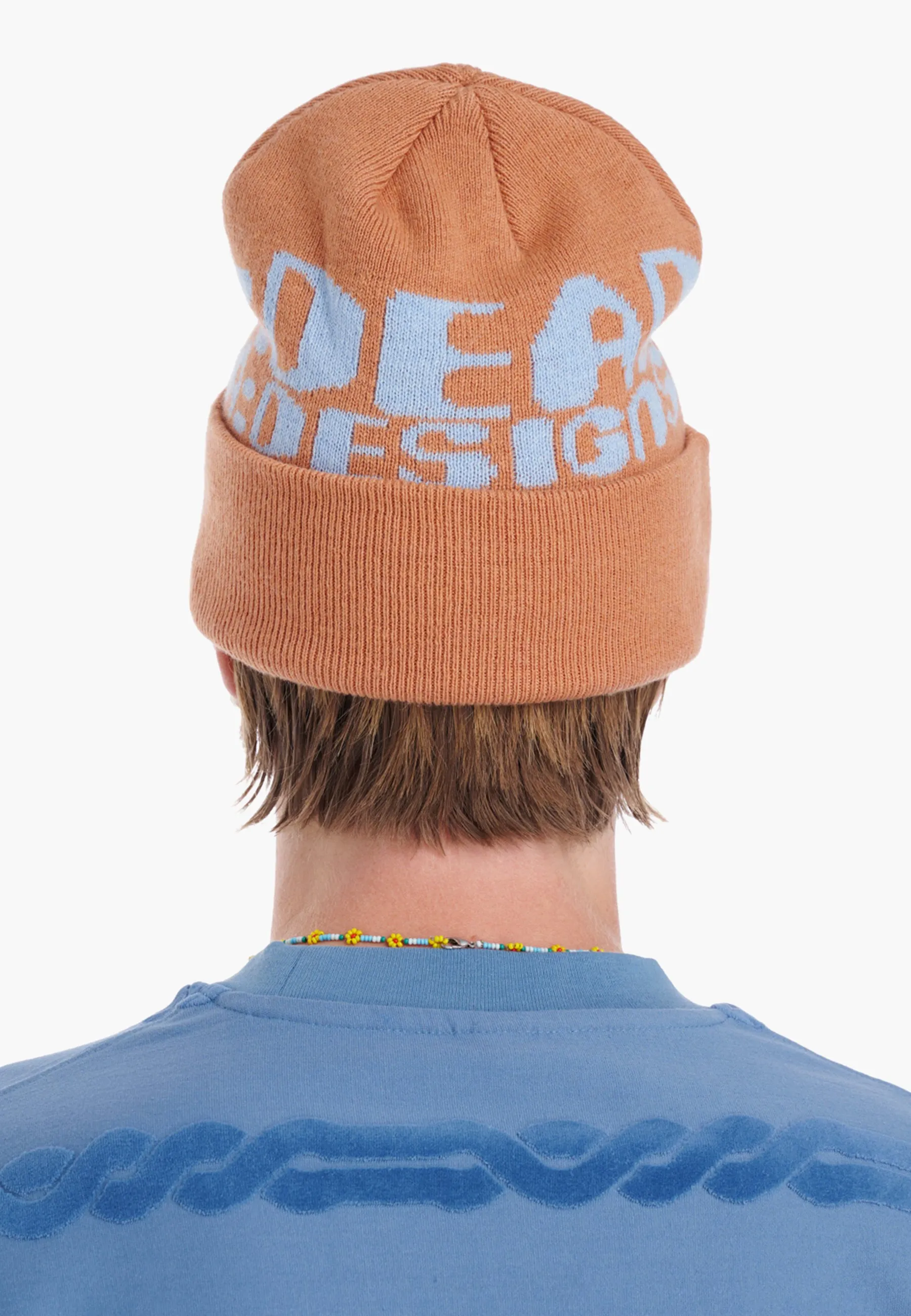 Californian Design Wool Beanie - terracotta