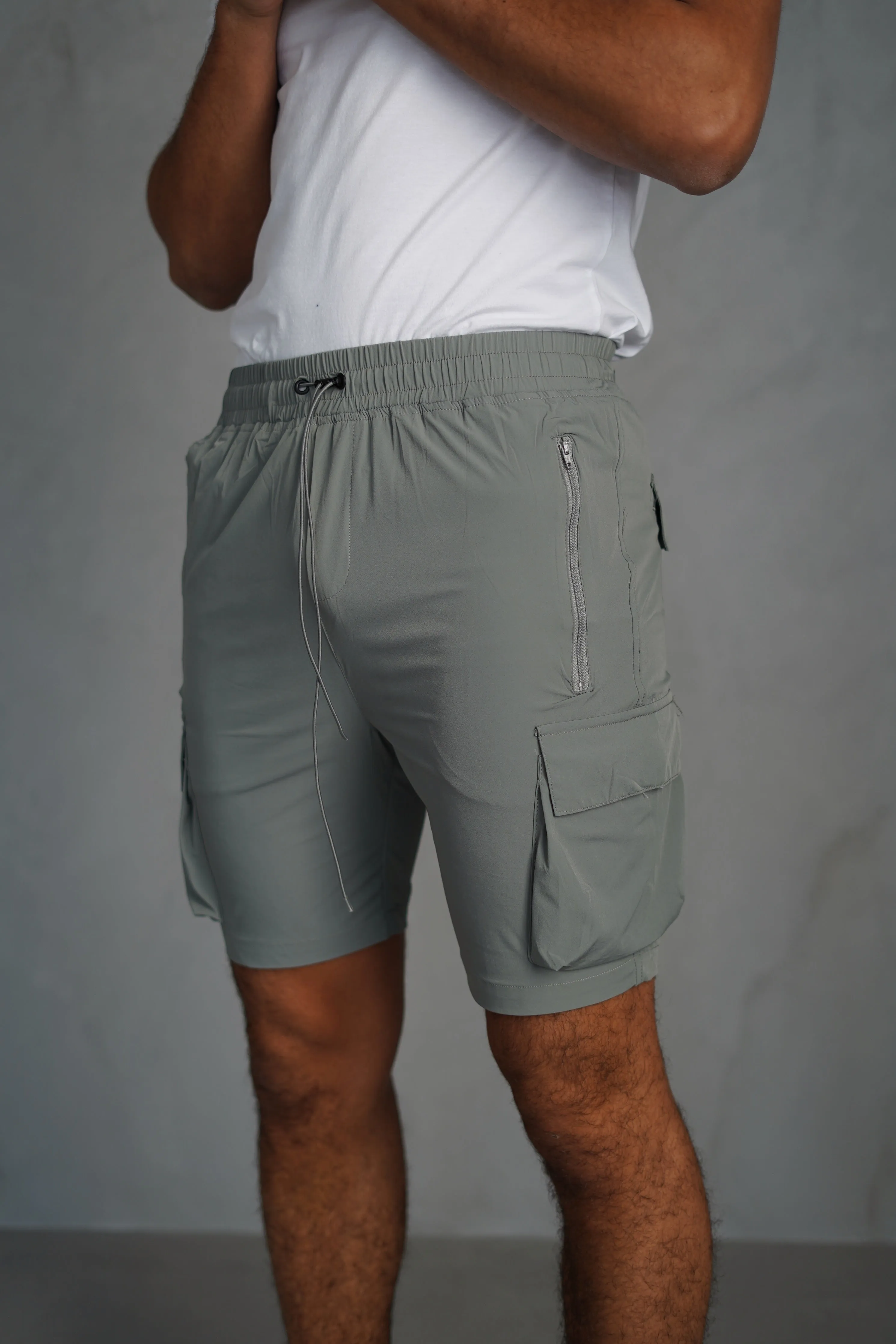 Capo LIGHTWEIGHT Cargo Short - Light Grey