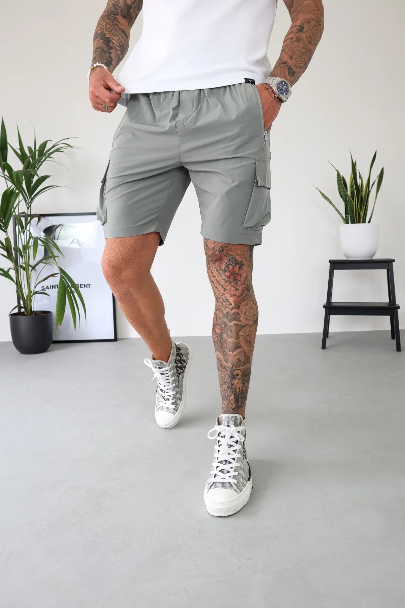 Capo LIGHTWEIGHT Cargo Short - Light Grey