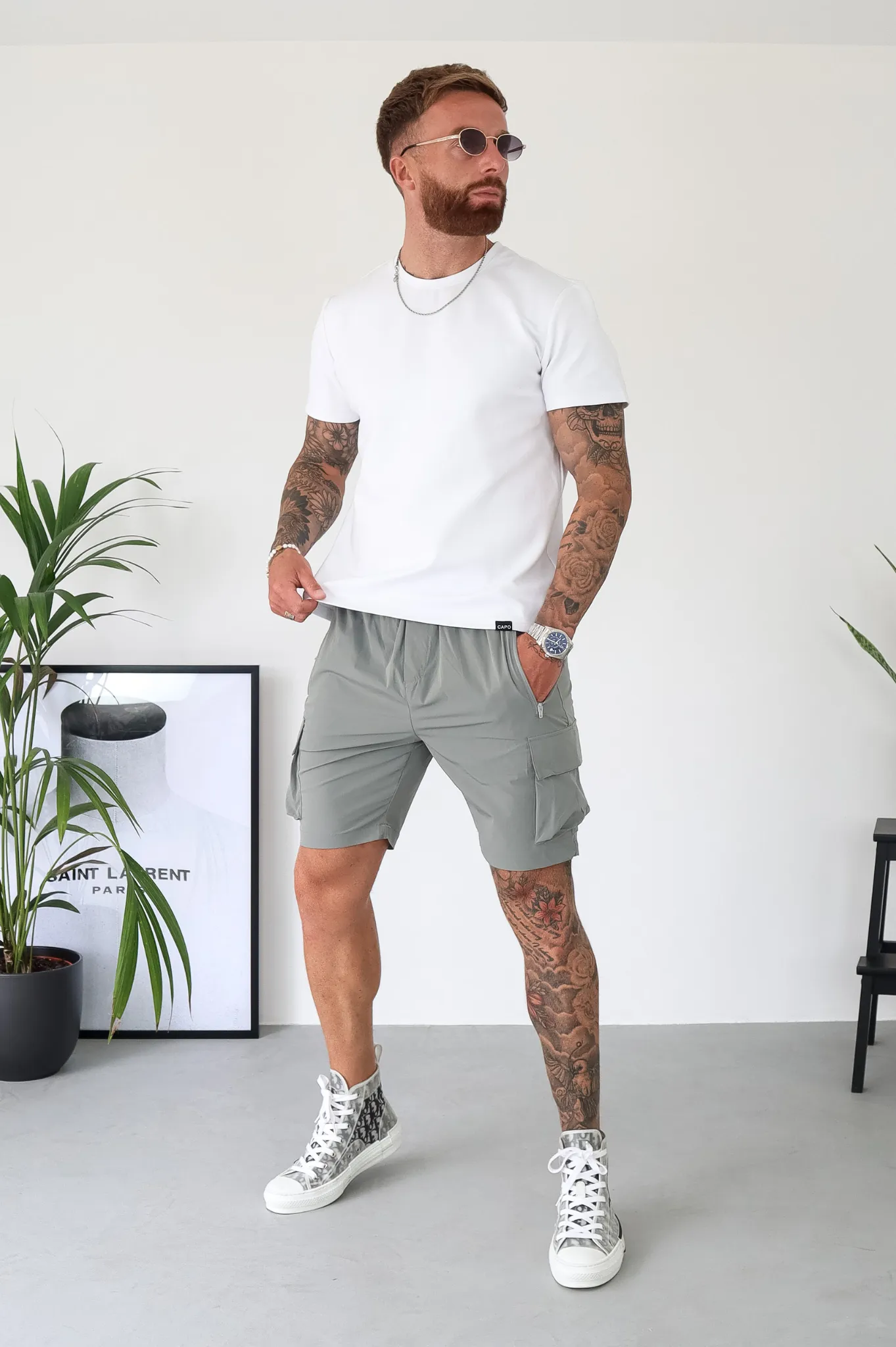 Capo LIGHTWEIGHT Cargo Short - Light Grey