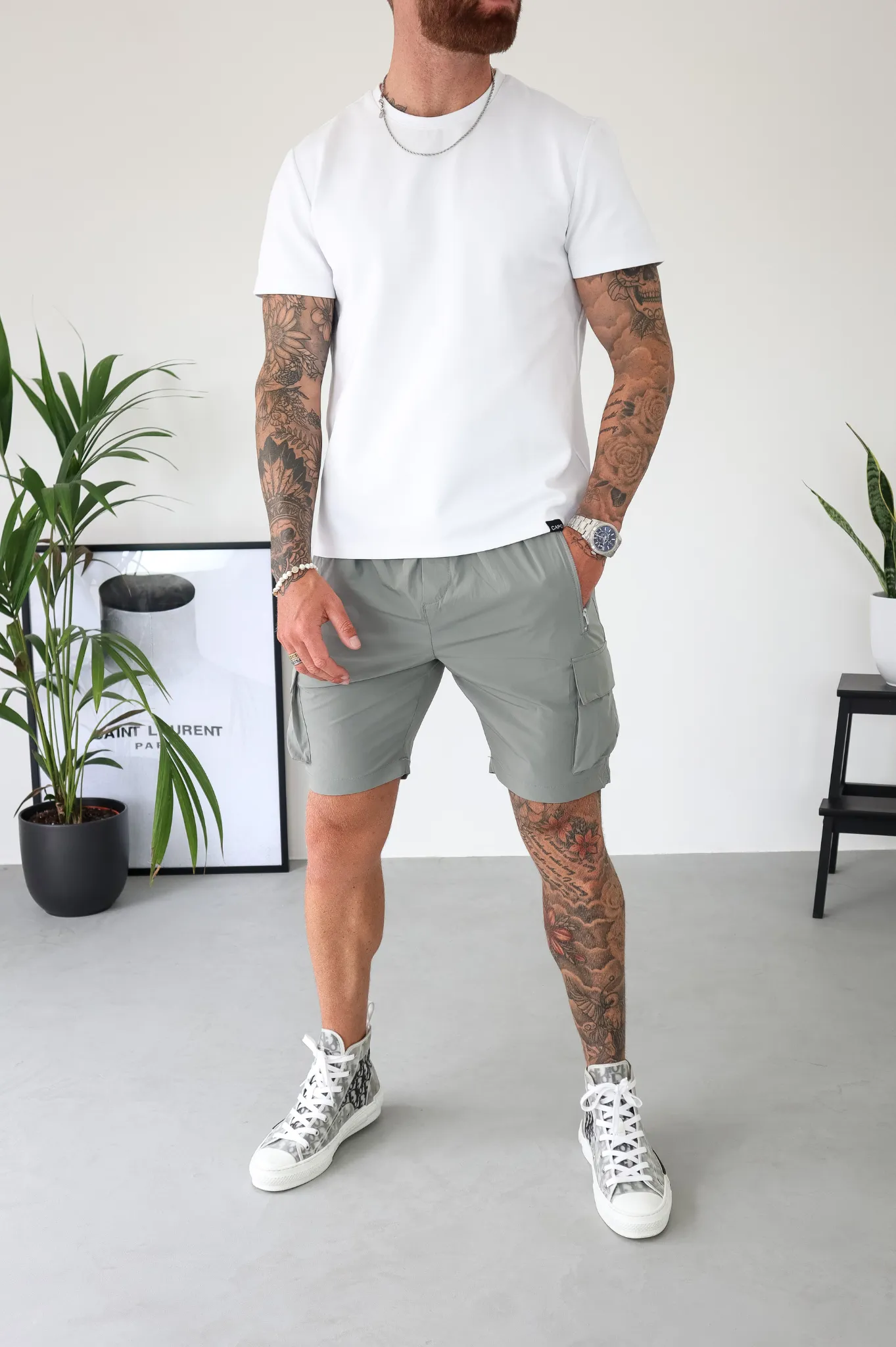 Capo LIGHTWEIGHT Cargo Short - Light Grey