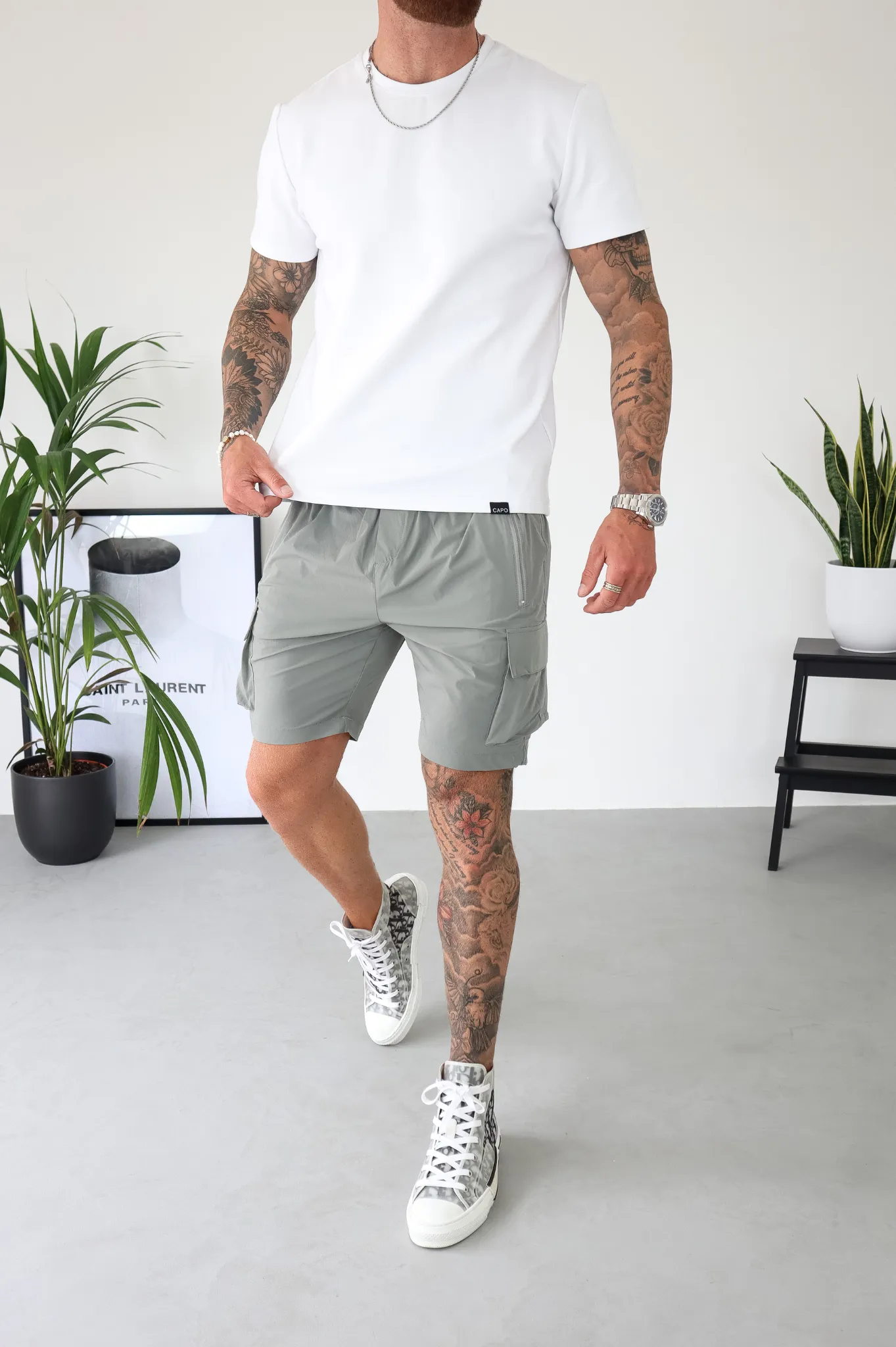 Capo LIGHTWEIGHT Cargo Short - Light Grey