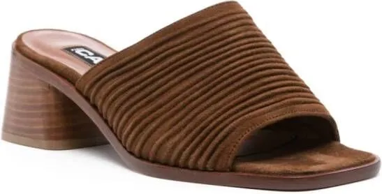 Carel Paris 60mm suede mules Brown