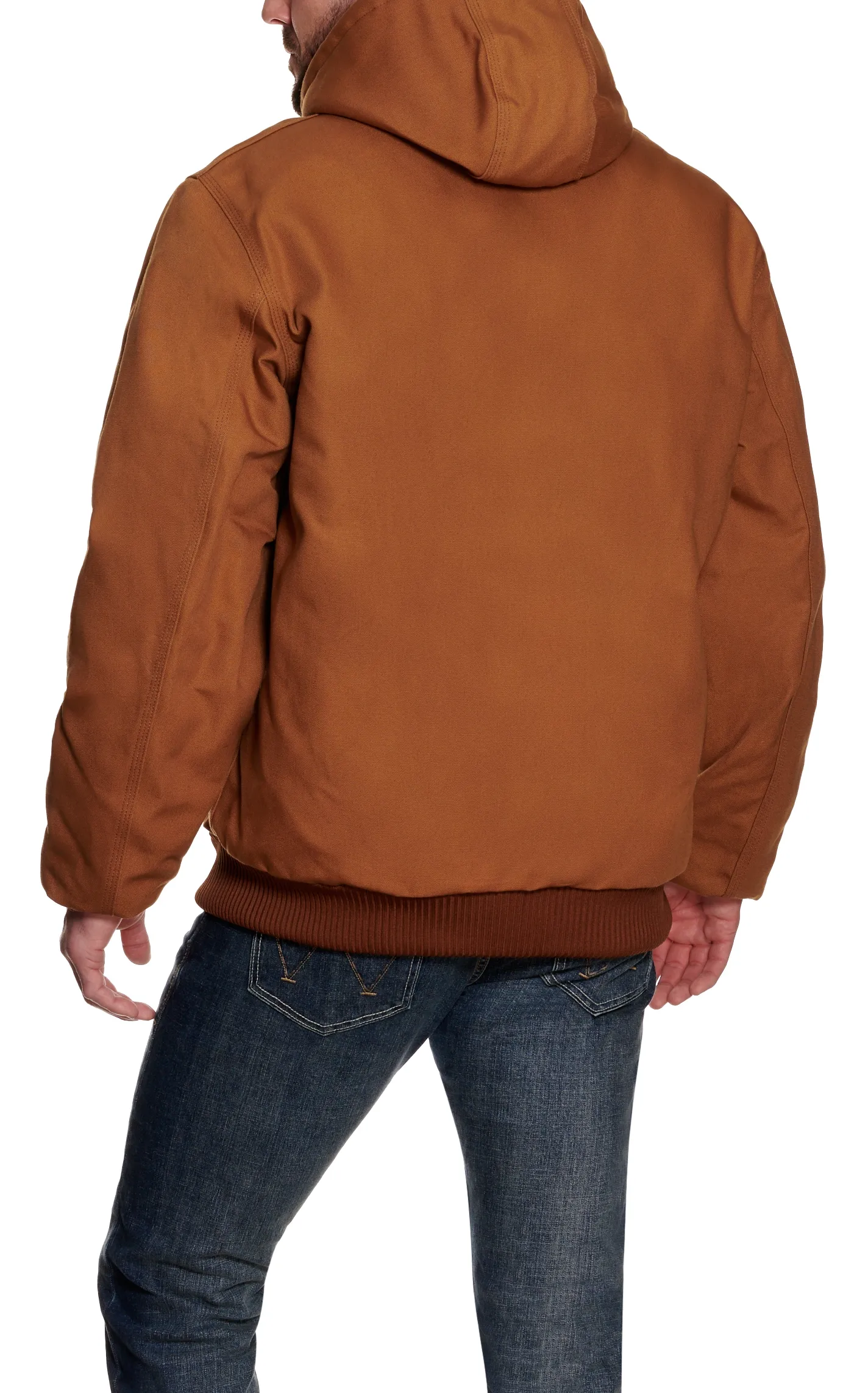 Carhartt Men's Brown Cotton Duck Active Jacket - Big & Tall