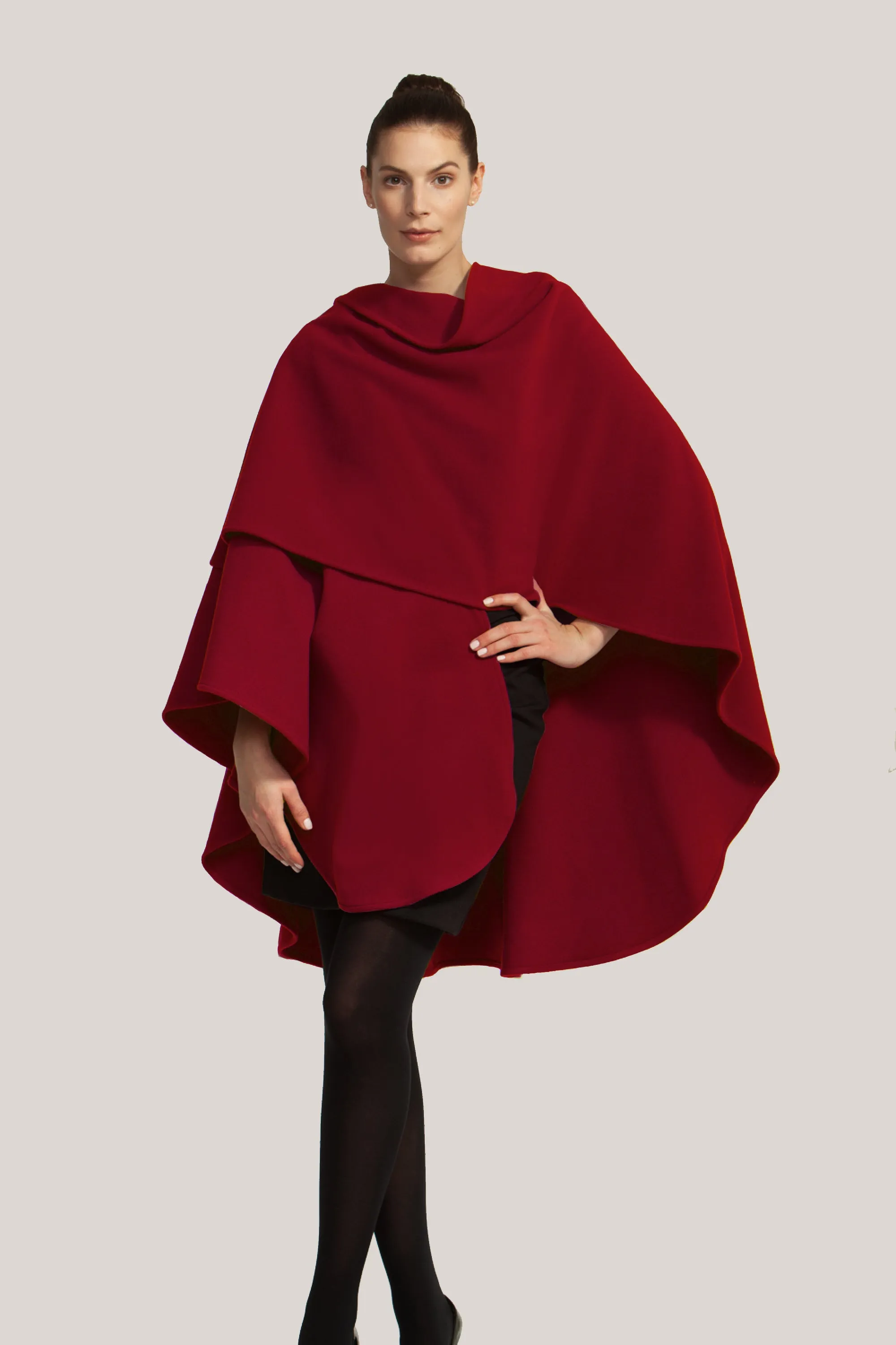 Cashmere & Wool Long Cape 991