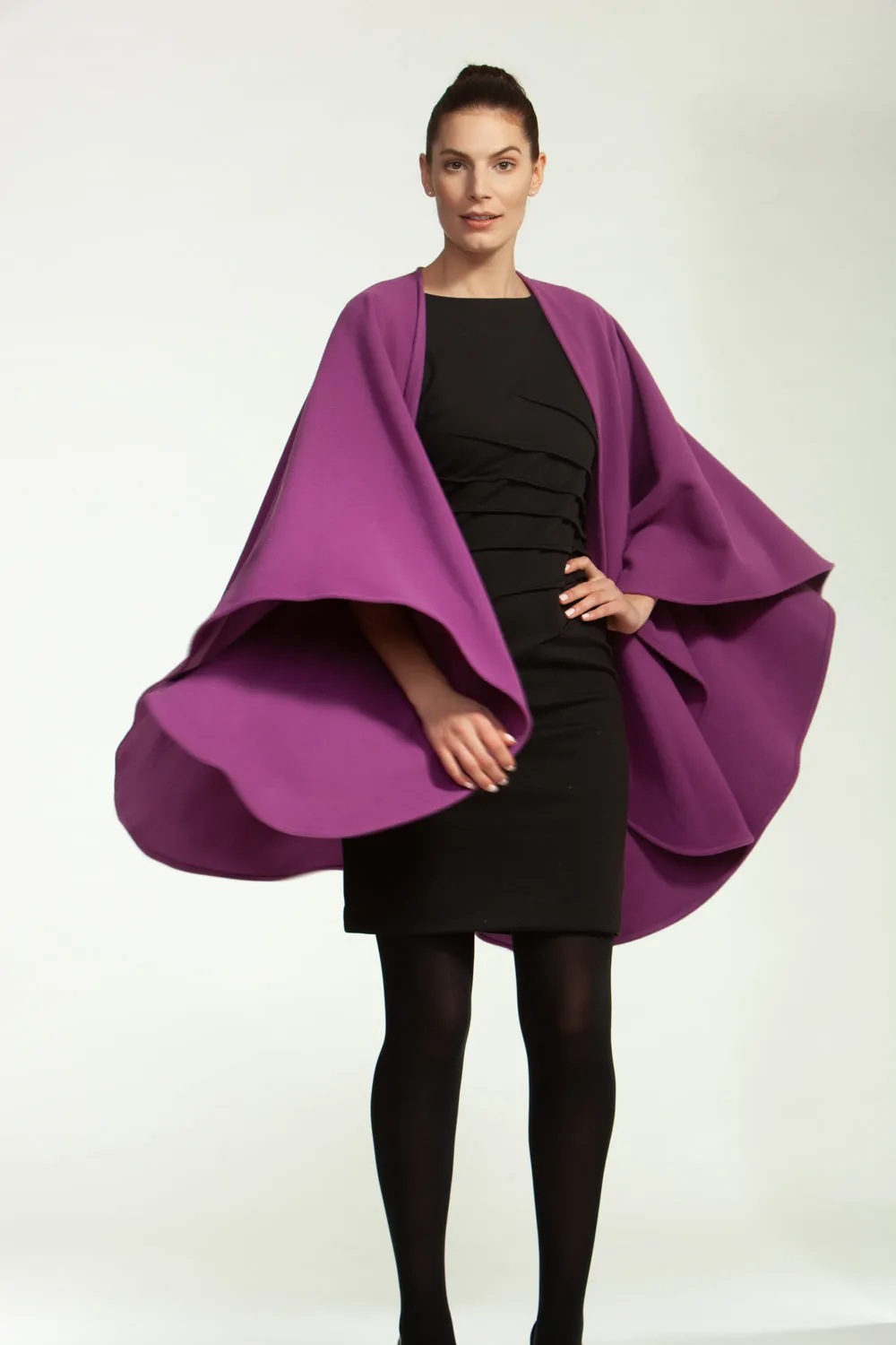 Cashmere & Wool Long Cape 991