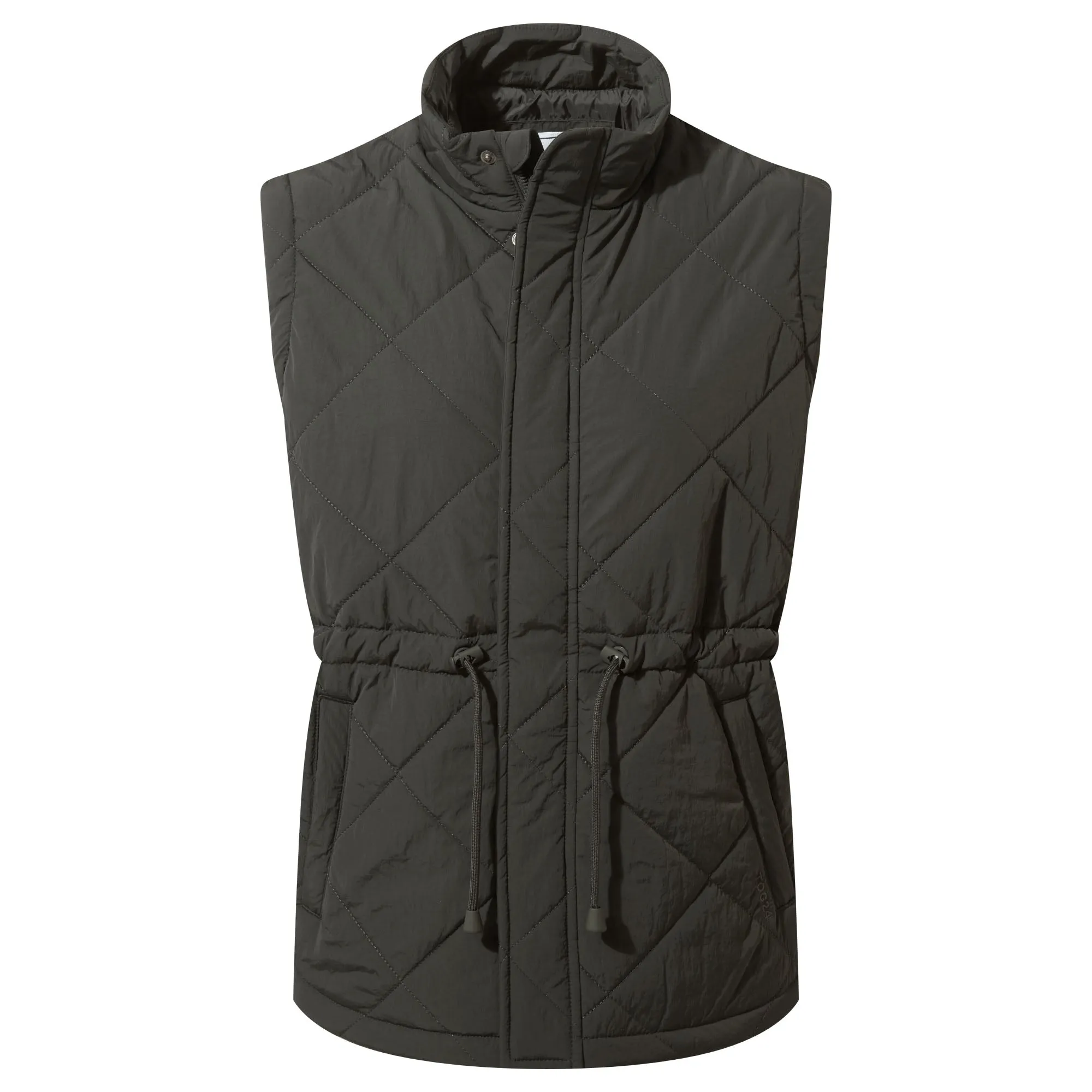 Cassly Womens Padded Gilet - Washed Black