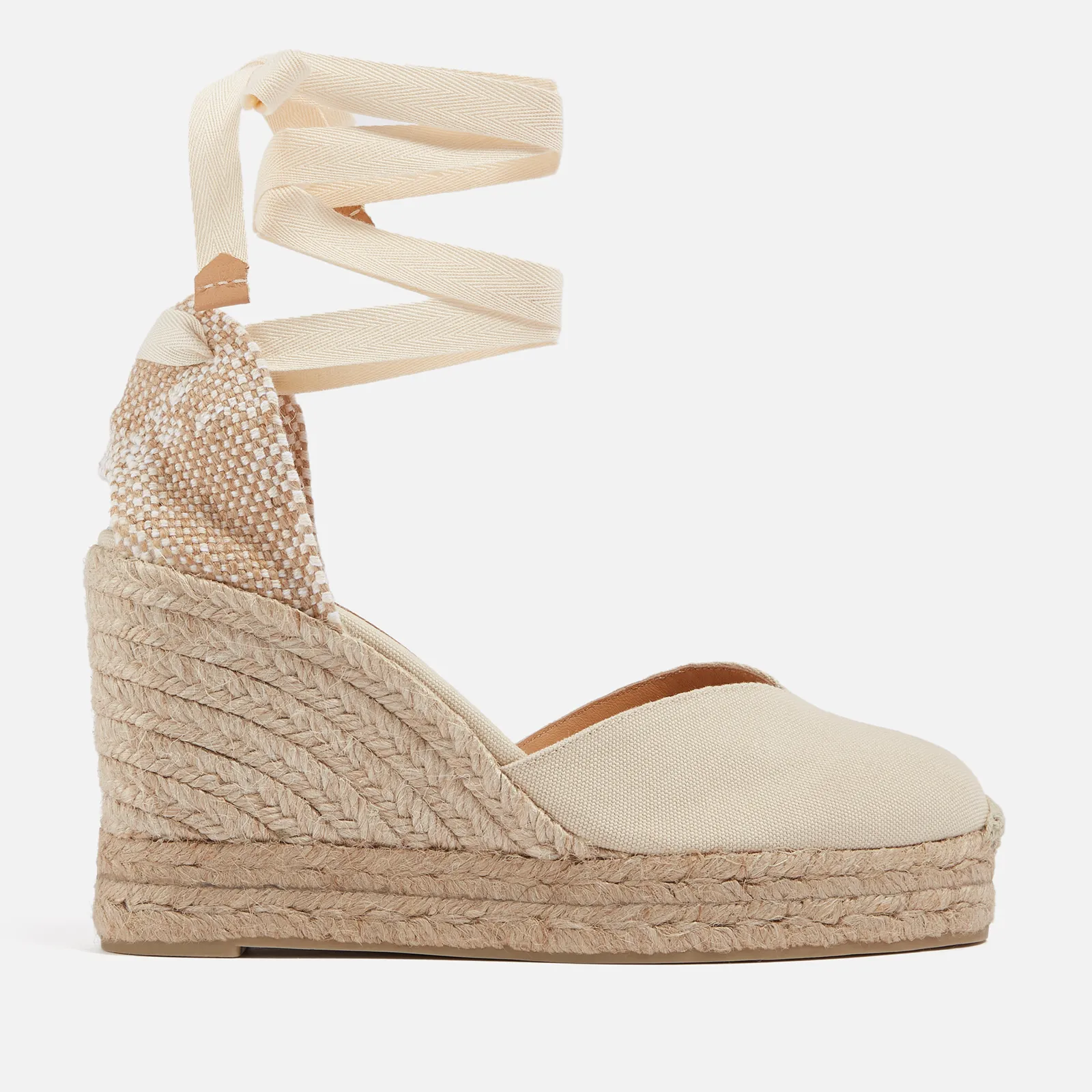 Castañer Women’s Chiara Canvas Wedge Espadrilles - UK 3 | Coggles