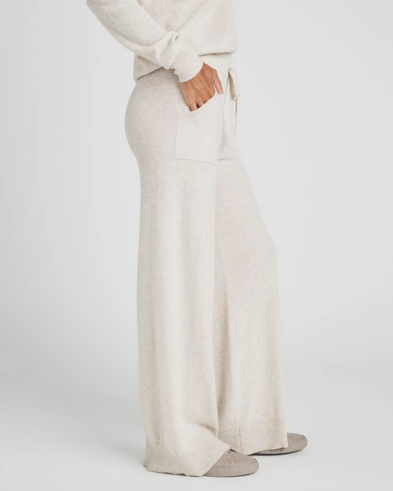 Charlotte Cashmere Wide Leg Pant