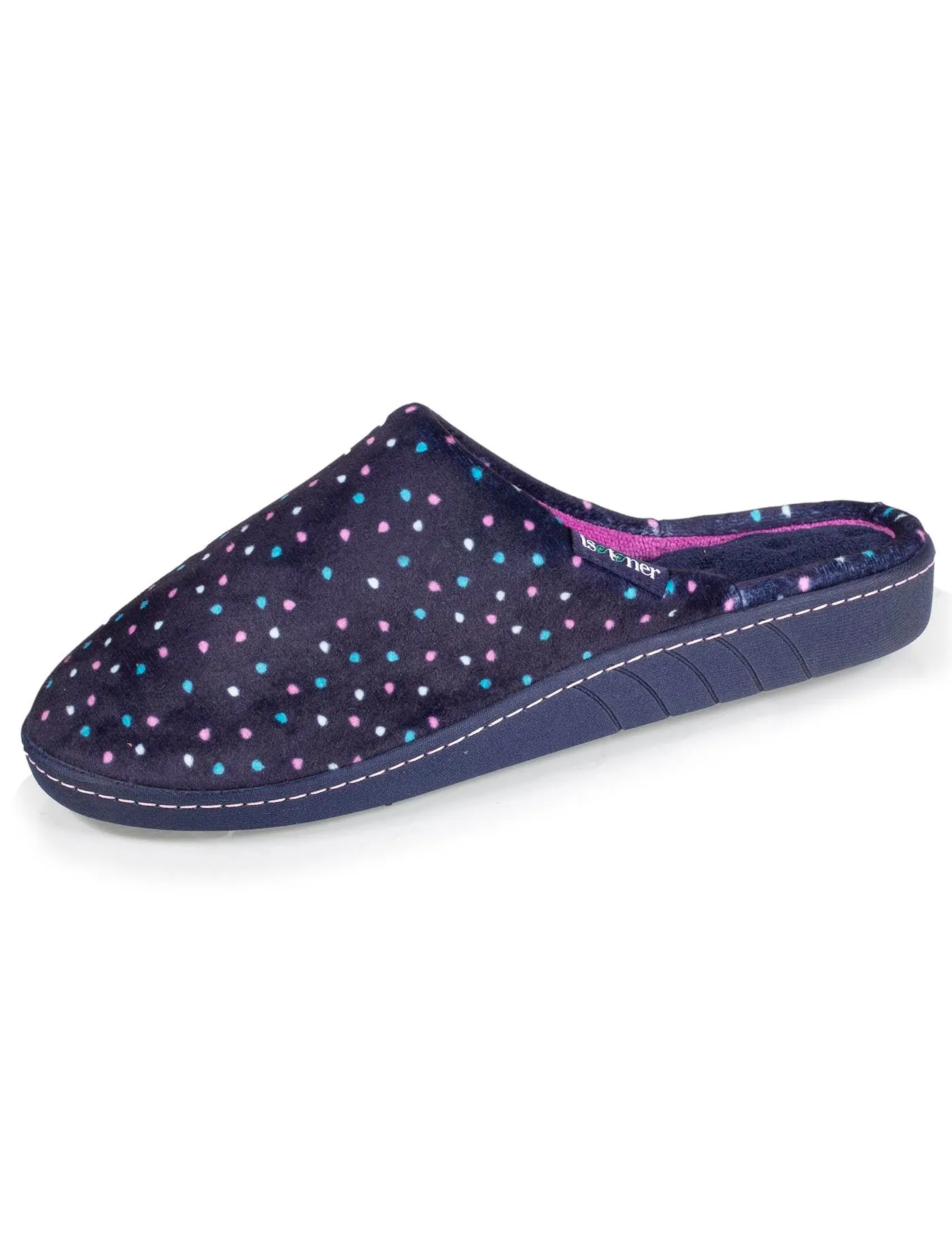 Chaussons mules recyclées Femme Pois