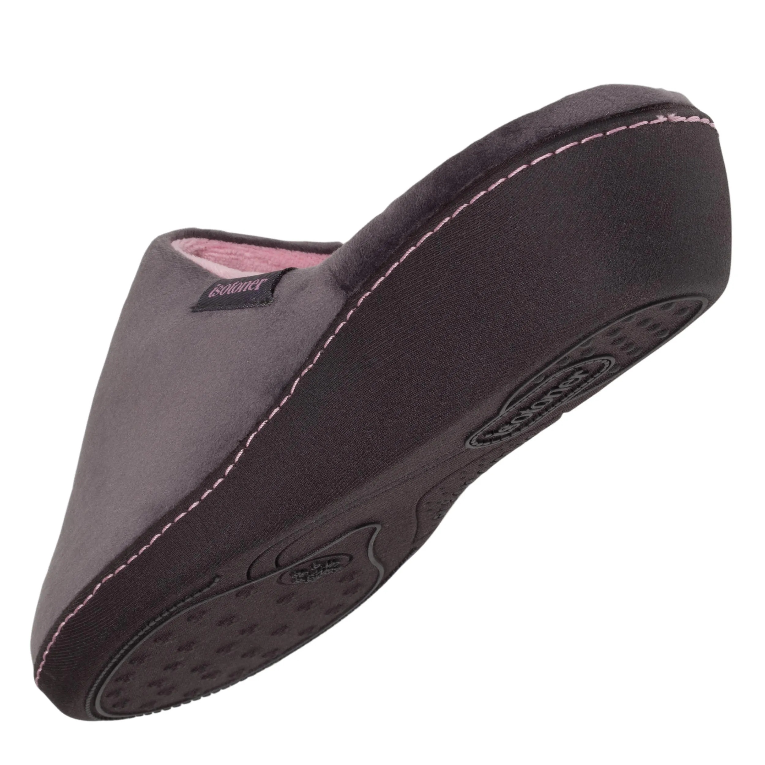 Chaussons mules talon Femme Gris foncé