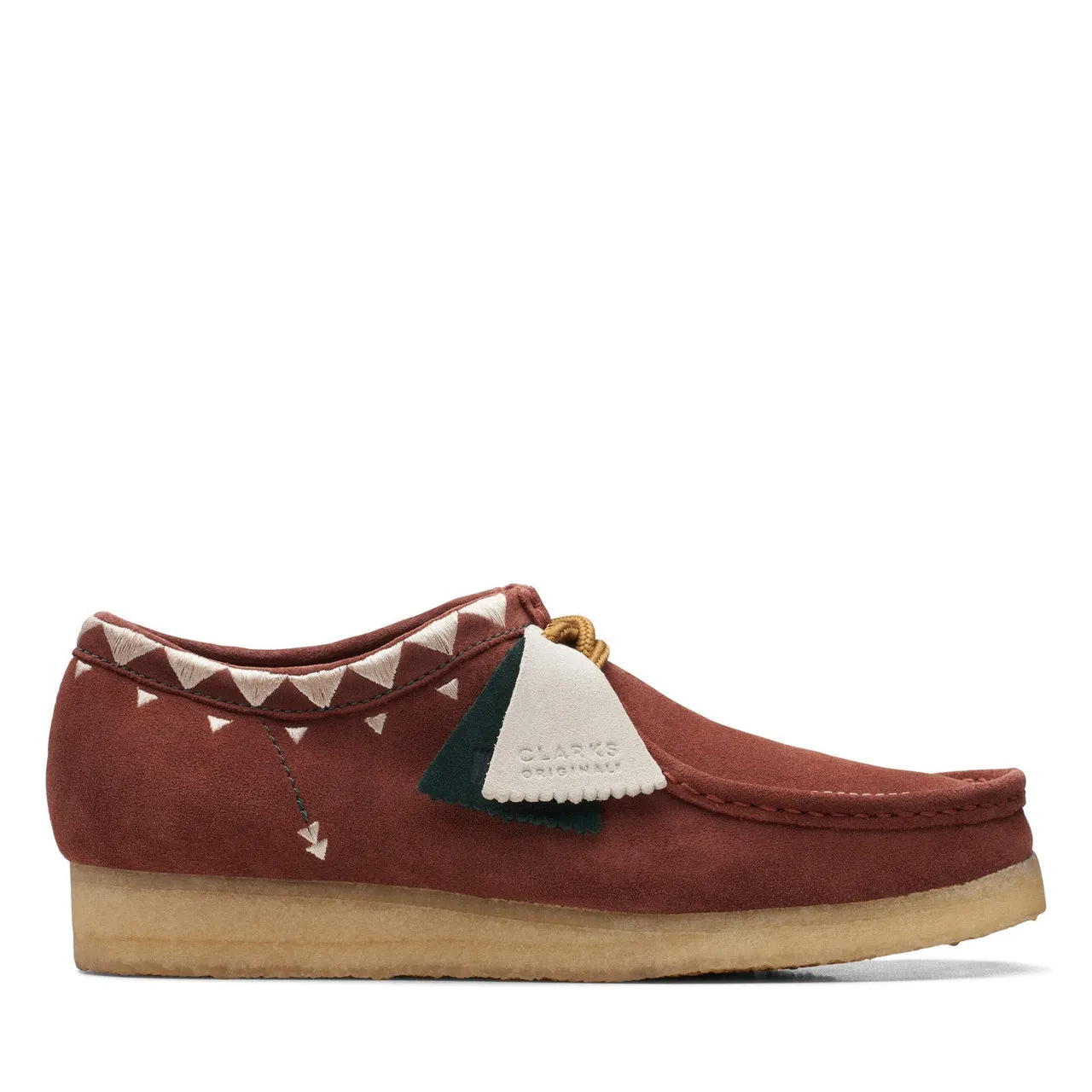 Clarks Originals Wallabee Low Men's Red Suede Oxfords 26168847