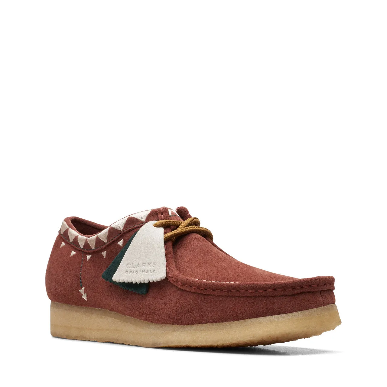 Clarks Originals Wallabee Low Men's Red Suede Oxfords 26168847