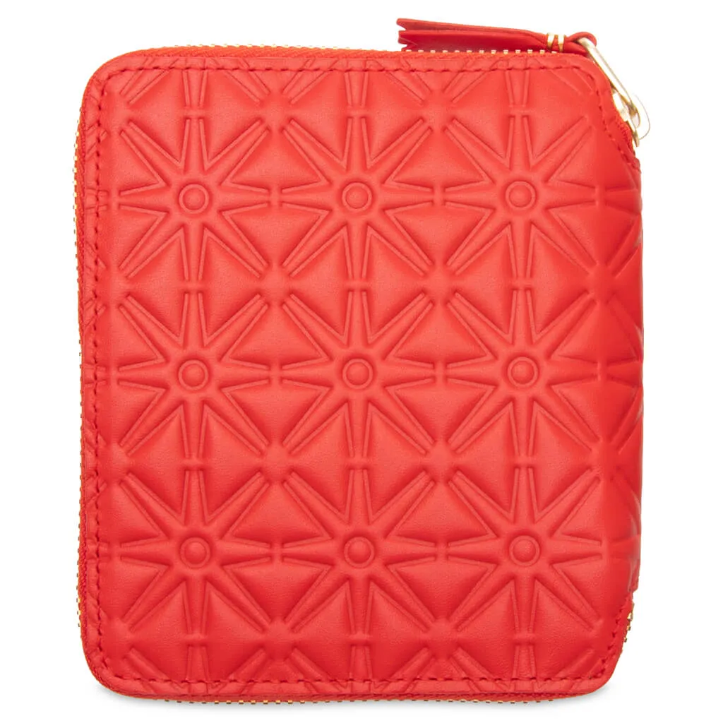 Comme des Garcons SA210E-A Embossed Wallet - Orange