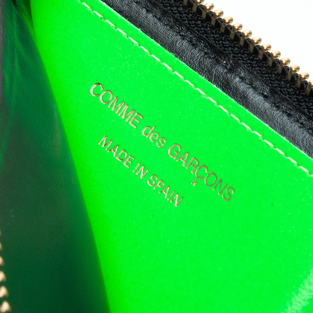 Comme des Garcons SA3100FS Fluo Squares Wallet - Orange/Green