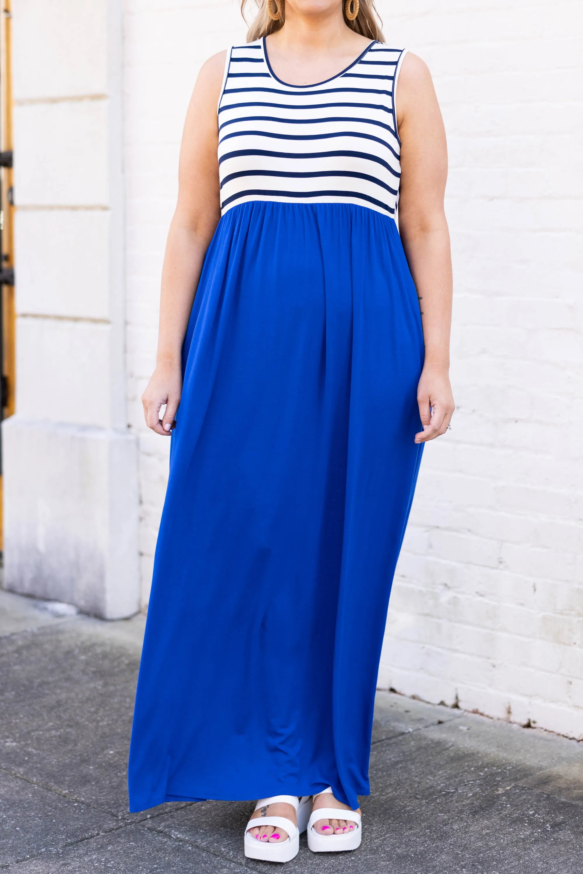 Cool By The Pool Maxi Dress, Royal Blue